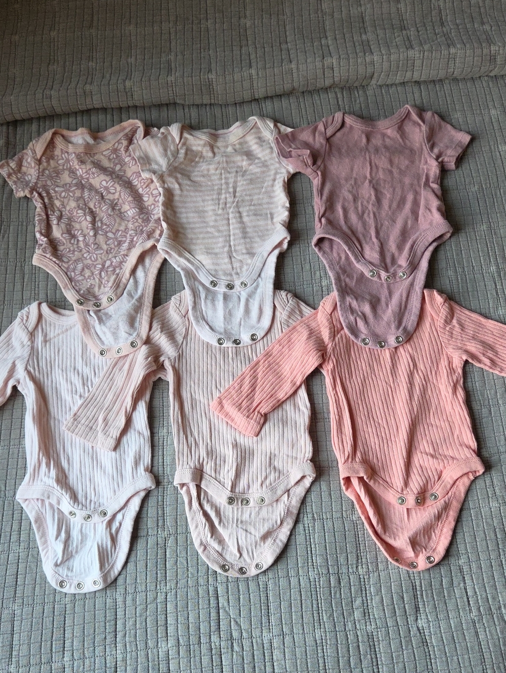 Pack Of 6 Newborn One-Piece Bodysuits
